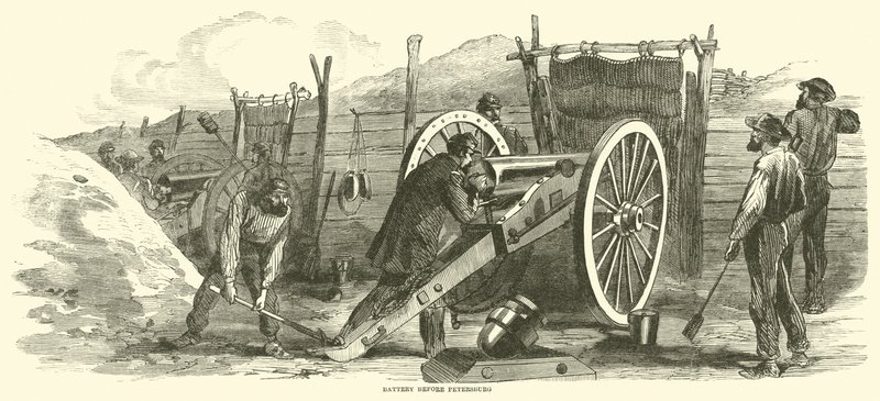 Batteri før Petersborg, juni 1864 af American School