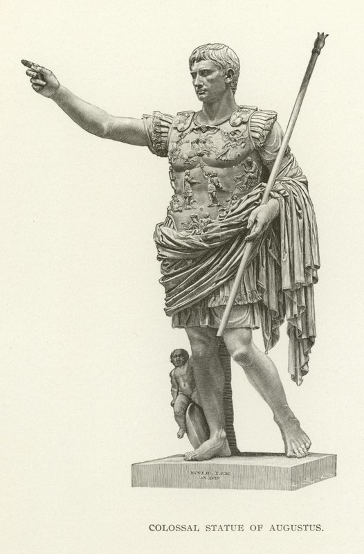 Kolossal statue af Augustus af American School