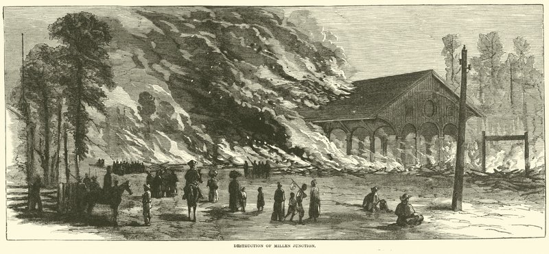 Ødelæggelse af Millen Junction, november 1864 af American School