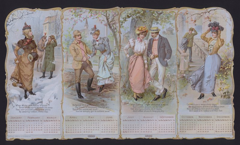 Modekalender for 1899 (farvelitografi) af American School
