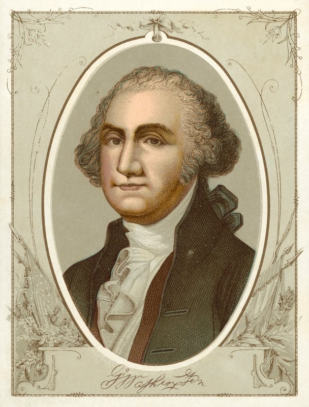 George Washington (chromolitho) af American School
