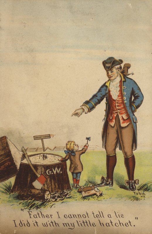 George Washington tilstår sin far af American School