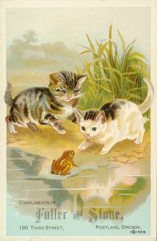 Killinger møder en frø (chromolitho) af American School