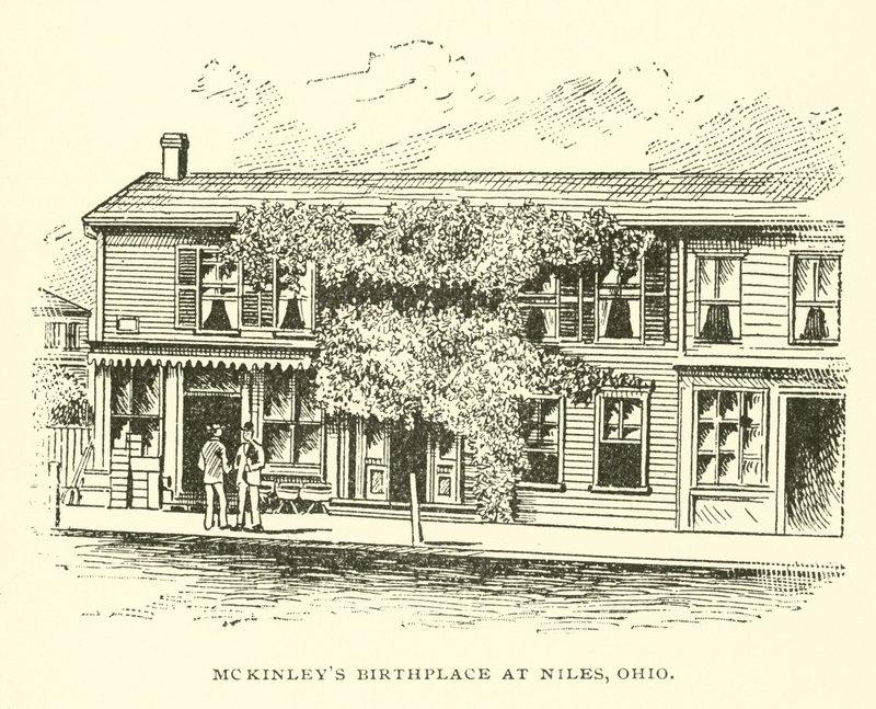 McKinleys fødested i Niles, Ohio af American School