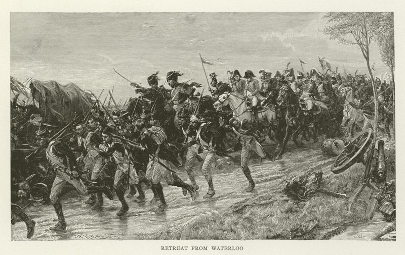 Træk tilbage fra Waterloo af American School