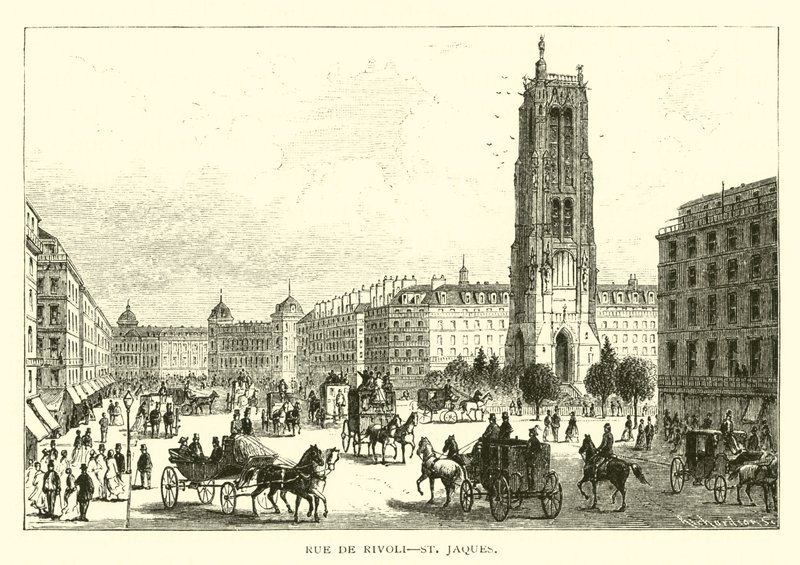 Rue de Rivoli, St. Jacques af American School