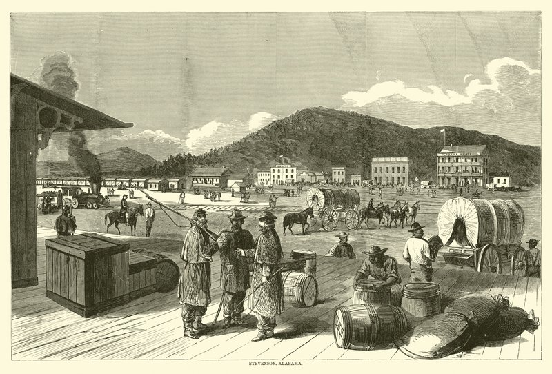 Stevenson, Alabama, august 1863 af American School