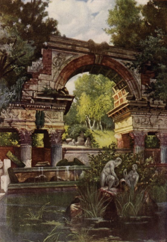 Schonbrunns haver (farve litho) af American School