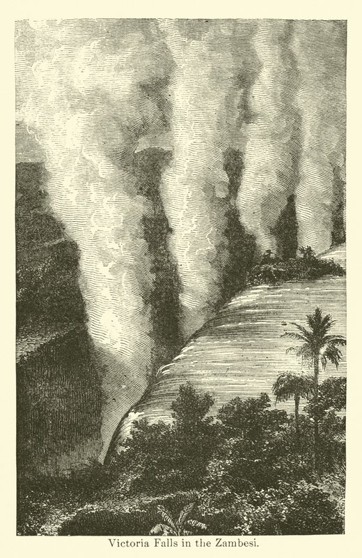 Victoria Falls i Zambesi af American School