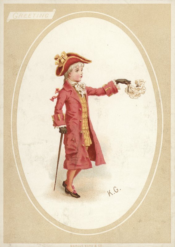 Ung dreng i 1700-tals kostume af American School