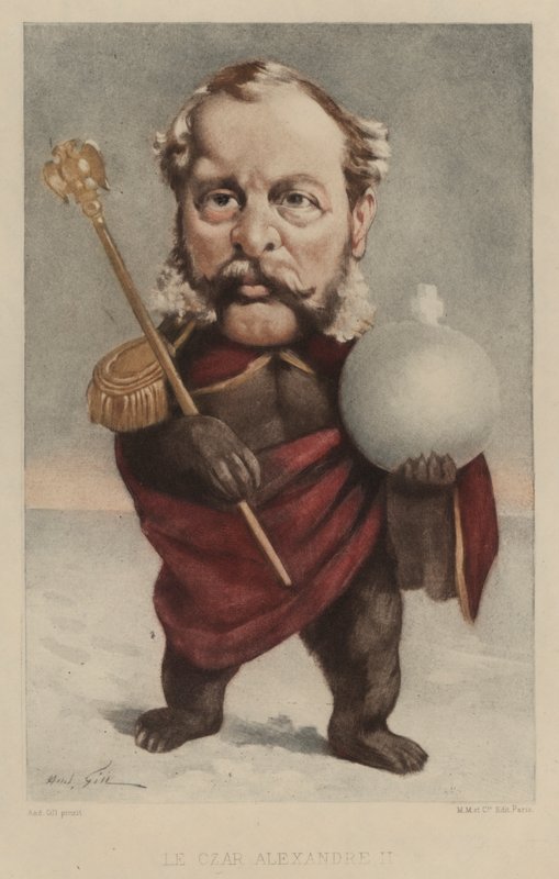 Zar Alexander II af Rusland af Andre Gill
