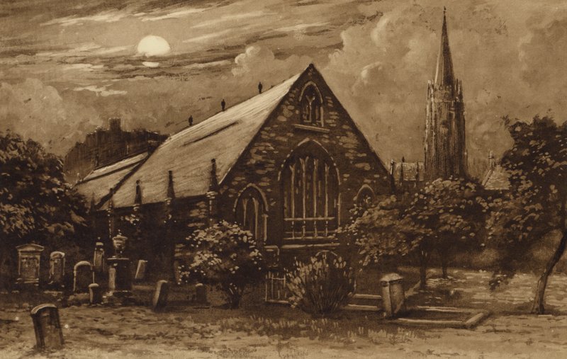 Edinburgh: Greyfriars Church (litho) af Andrew Allan