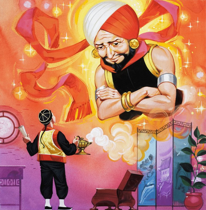 Aladdin og hans vidunderlige lampe af Angus McBride
