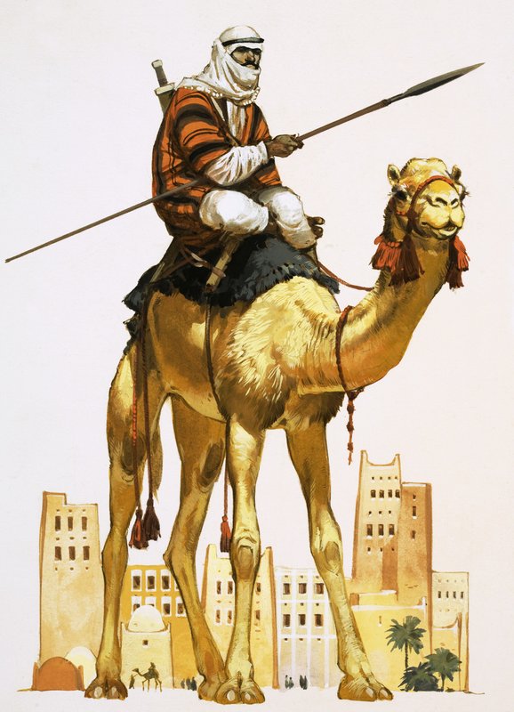 Araber på kamel af Angus McBride