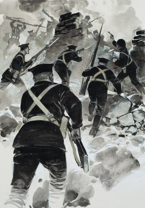 Dardanellernes kampagne (gouache på papir) af Angus McBride