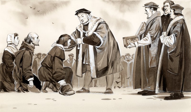 Henrik VIII helbreder kongens ondskab af Angus McBride