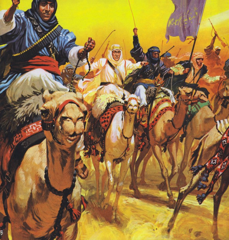Lawrence of Arabia (farvelitografi) af Angus McBride