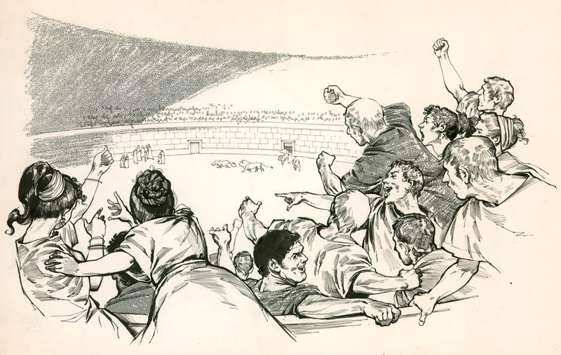 Spektakel i et romersk cirkus af Angus McBride