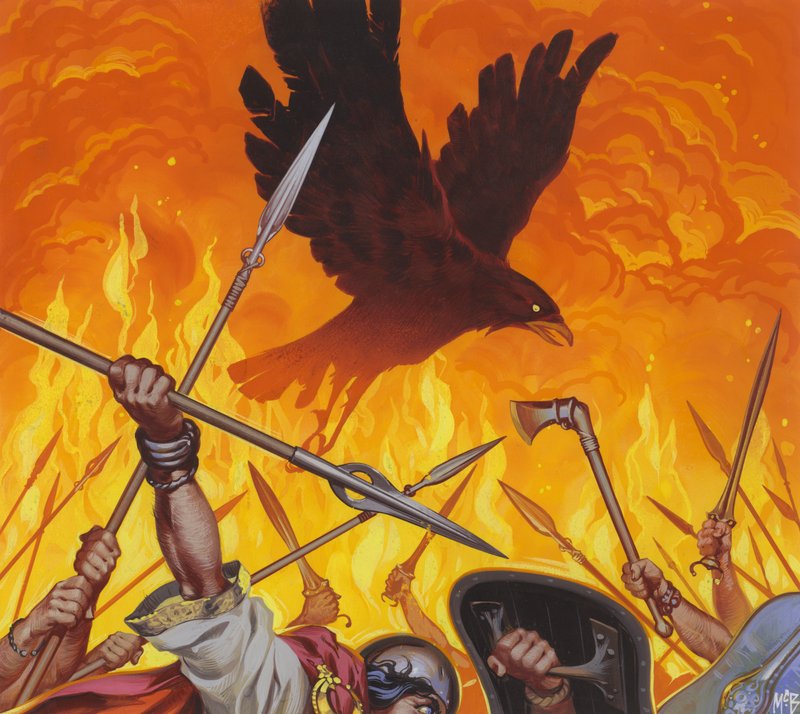 The Morrigan (gouache på papir) af Angus McBride