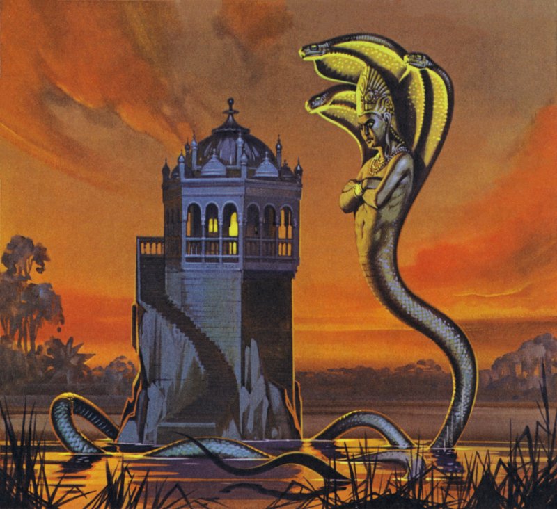 Naga-kongen (farvelitografi) af Angus McBride