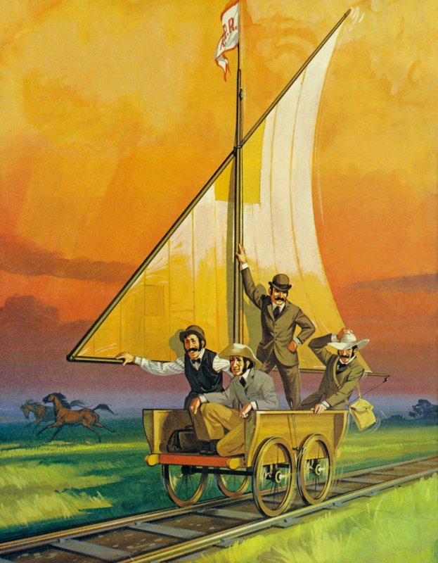 The Sail-Car (farvelitografi) af Angus McBride