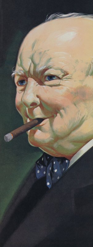 Winston Churchill (farvelitografi) af Angus McBride
