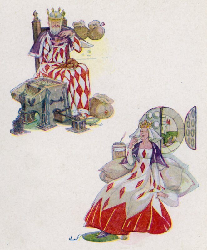 Nursery rhyme: Sing A Song Of Sixpencedani af Anne Anderson