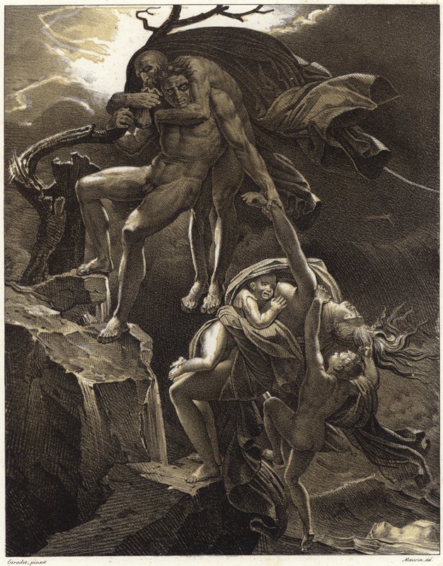 Scene du Deluge af Anne Louis Girodet de Roucy Trioson