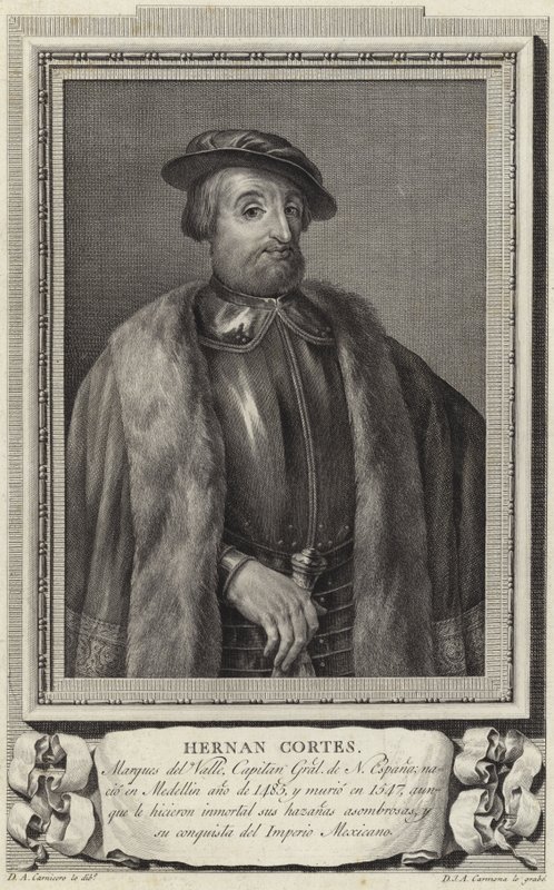 Hernan Cortez af Antonio Carnicero