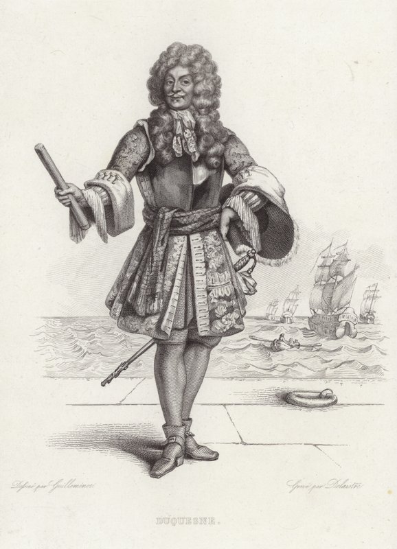 Portræt af Abraham Duquesne af Armand Guilleminot