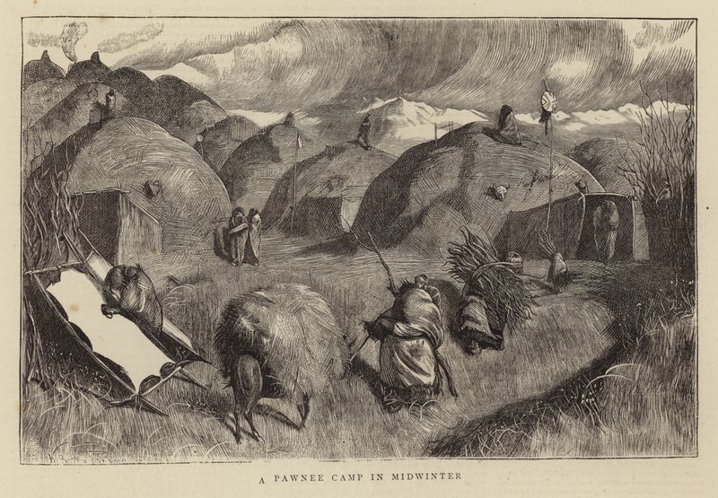 En Pawnee Camp i Midvinter af Arthur Boyd Houghton