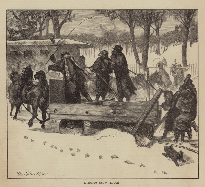Graphic America, en Boston sneplov af Arthur Boyd Houghton