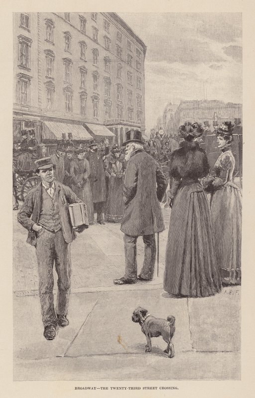 Broadway, krydset ved Twenty-Third Street (stik) af Arthur Burdett Frost