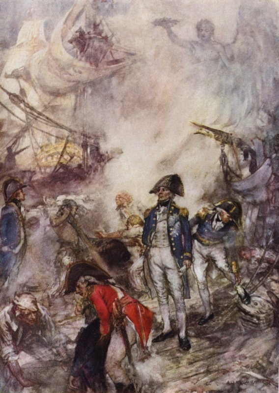 Nelson ved Trafalgar af Arthur David McCormick