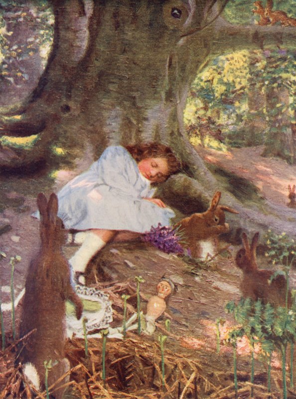 Fortabt (farvelitografi) af Arthur Herbert Buckland