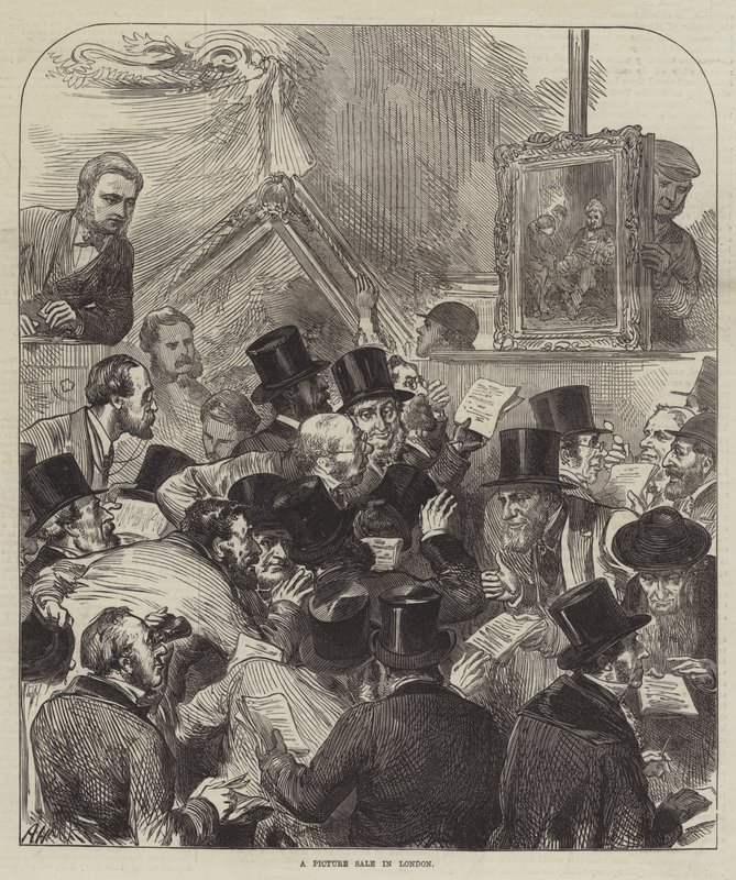 Billedsalg i London af Arthur Hopkins