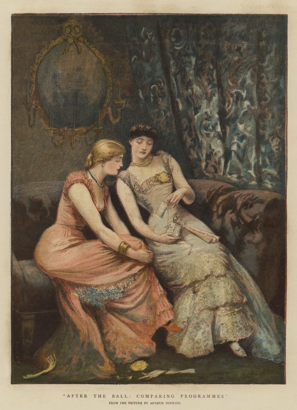 Efter ballet, sammenligning af programmer (chromolitho) af Arthur Hopkins