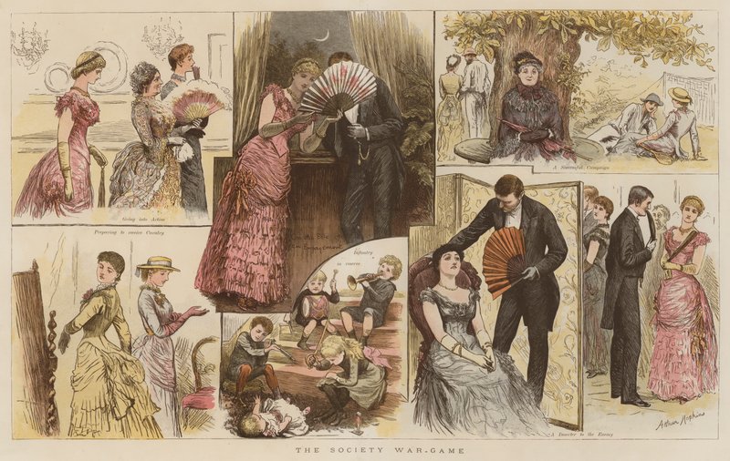 The Society War-Game (chromolitho) af Arthur Hopkins