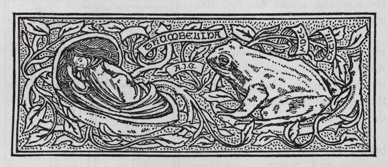 HC Andersen: Tommelise (litho) af Arthur Joseph Gaskin