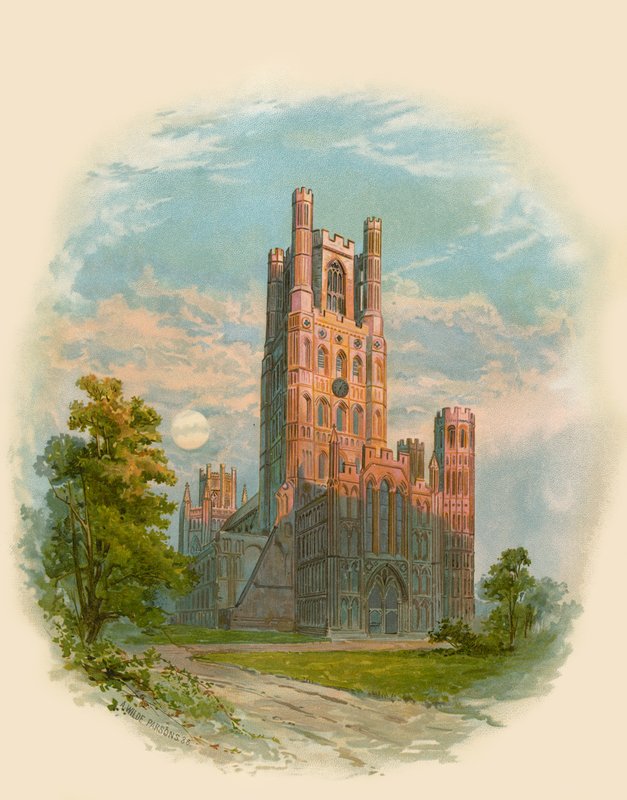 Ely Cathedral, West Tower af Arthur Wilde Parsons