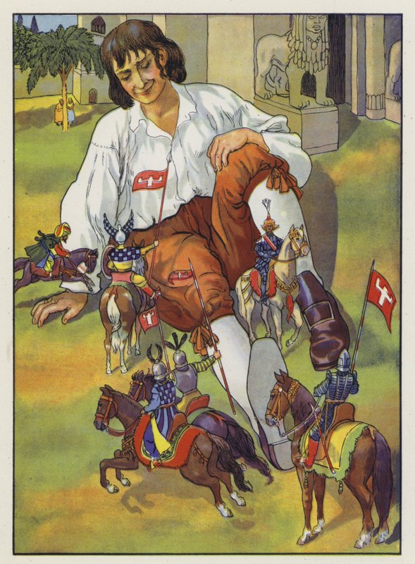 Illustration til Gullivers Travels af Jonathan Swift af Artus Scheiner