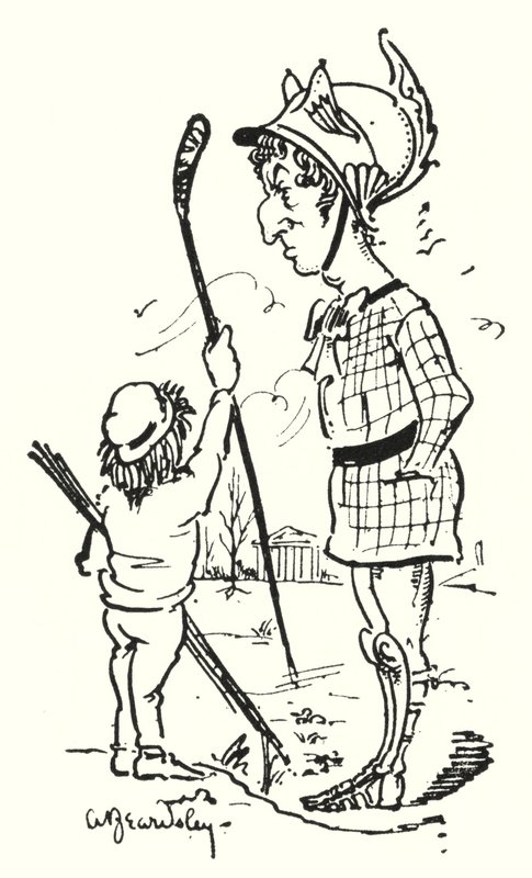 Aeneas på linkene af Aubrey Beardsley