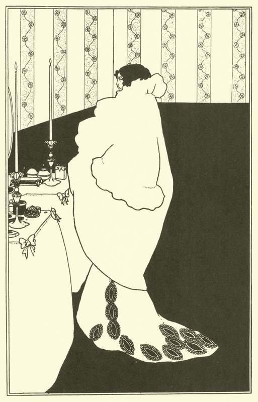 The Lady of the Camellia (litografi) af Aubrey (after) Beardsley