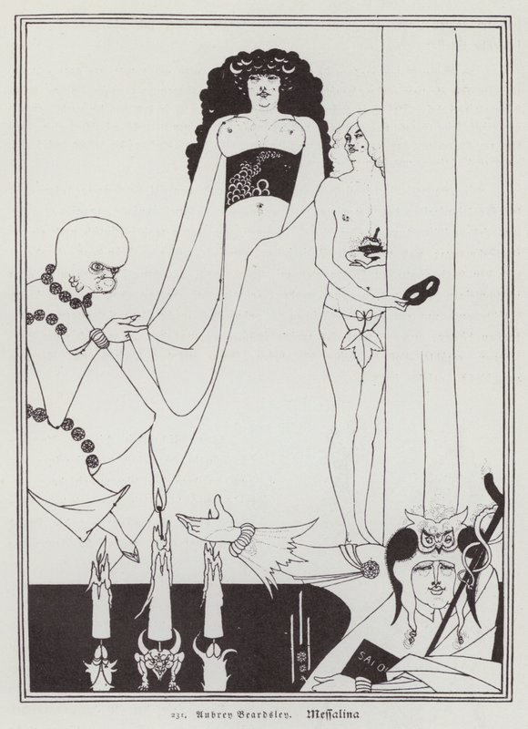 Messalina (medlemmer) af Aubrey (after) Beardsley