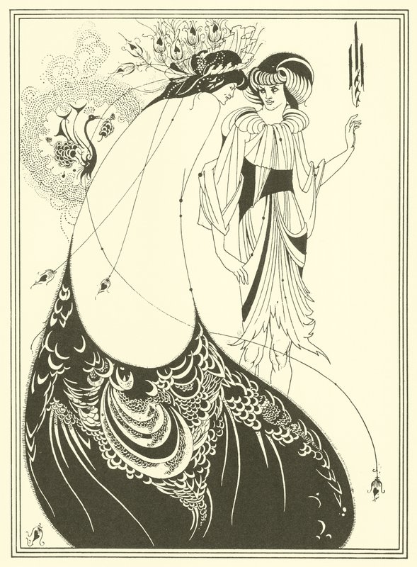 The Peacock Skirt (litografi) af Aubrey (after) Beardsley
