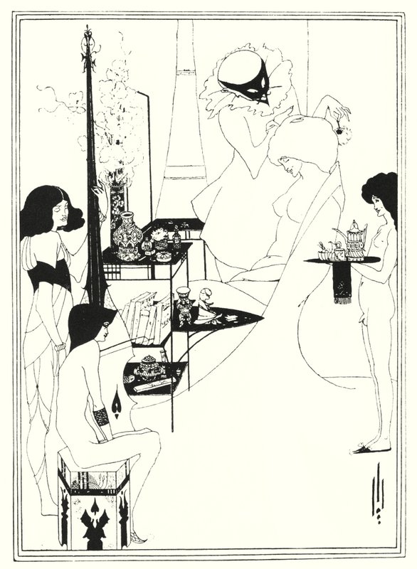 Salomes toilette (gravering) af Aubrey (after) Beardsley