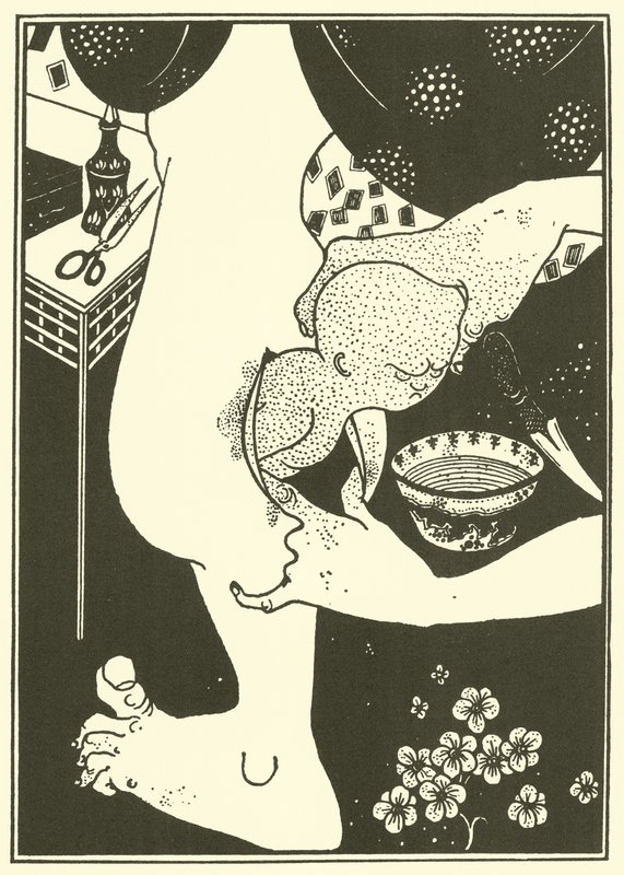 Fødsel af benkalven af Aubrey Beardsley