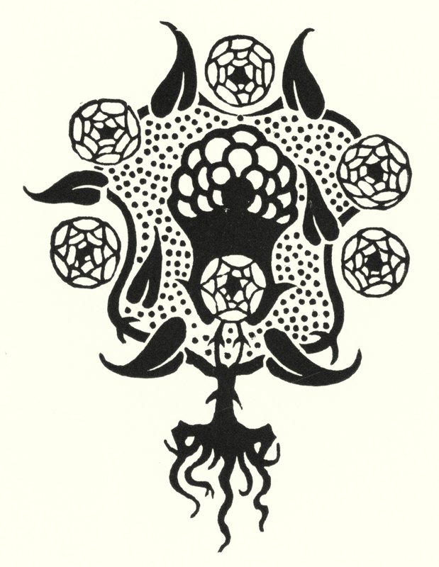 Design til forsiden af "Salome" af Aubrey Beardsley