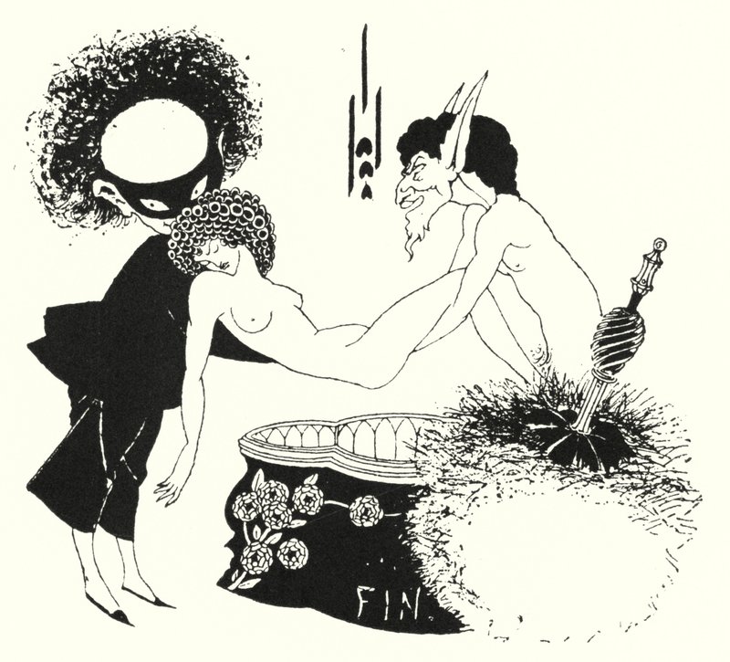 Design til halestykke af Aubrey Beardsley