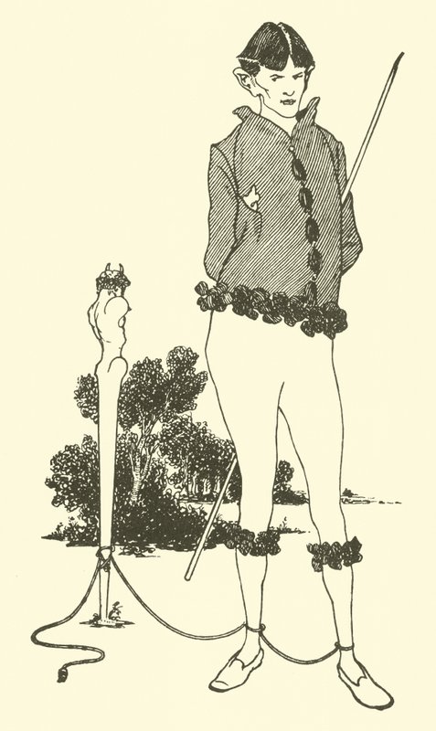 Selvportræt af Aubrey Beardsley